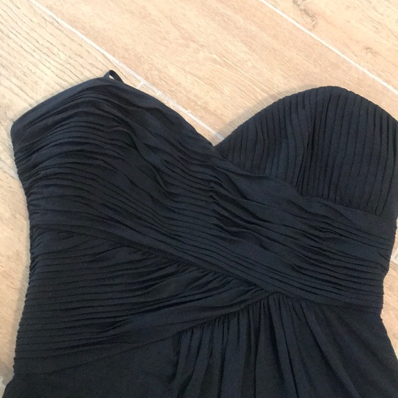 BCBG Black Strapless Cocktail Dress Size 2 - Picture 2 of 5